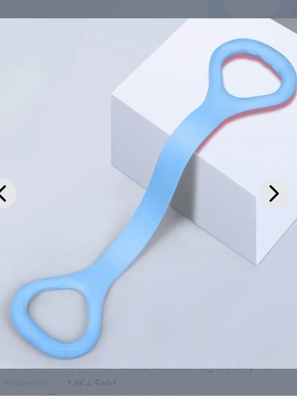 ❤️‍🔥BOGO FREE NEW Blue Handled Silicon Yoga Workout Stretch Resistance Band